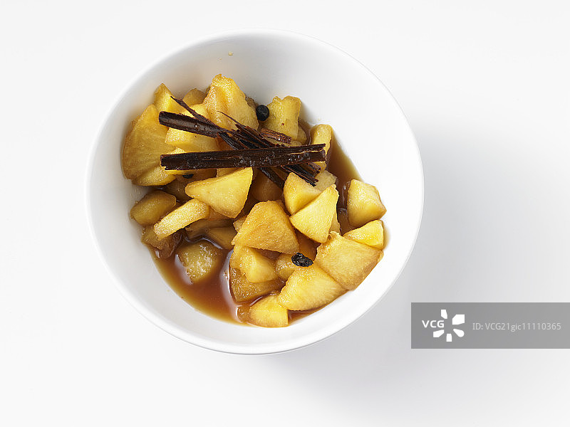 肉桂棒苹果蜜饯图片素材