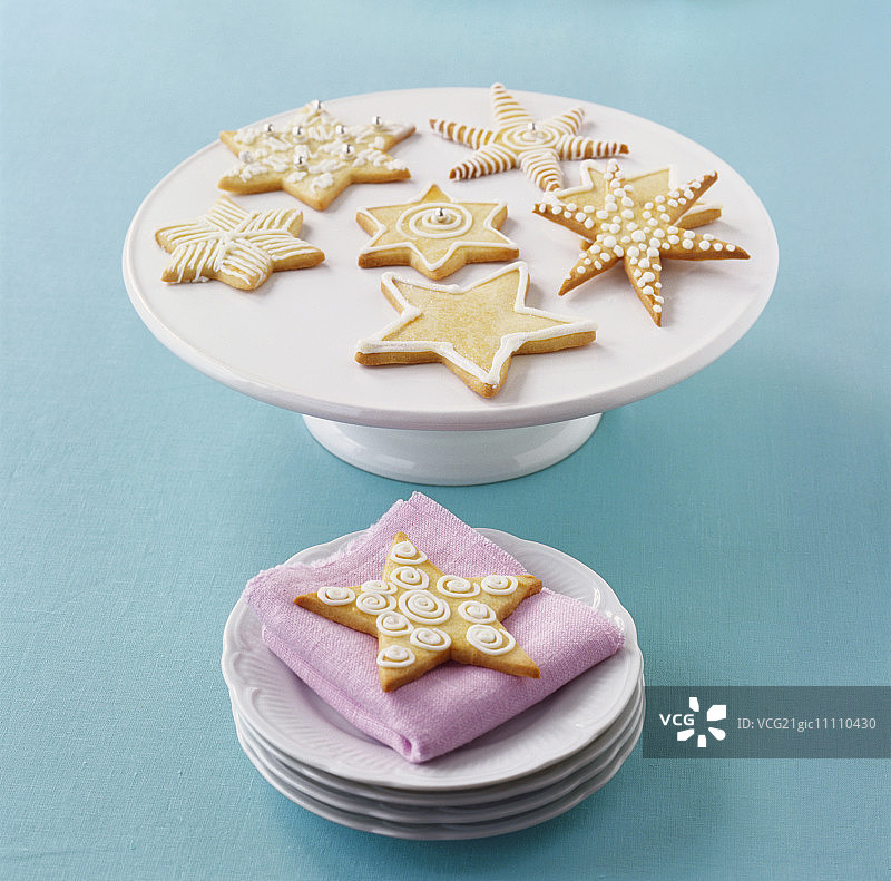 圣诞星星饼干图片素材