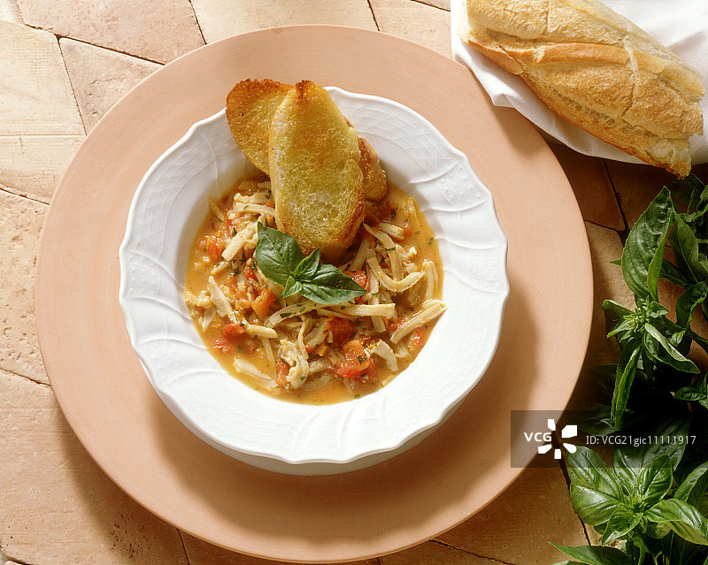 佛罗伦萨烩牛肚，意大利托斯卡纳图片素材