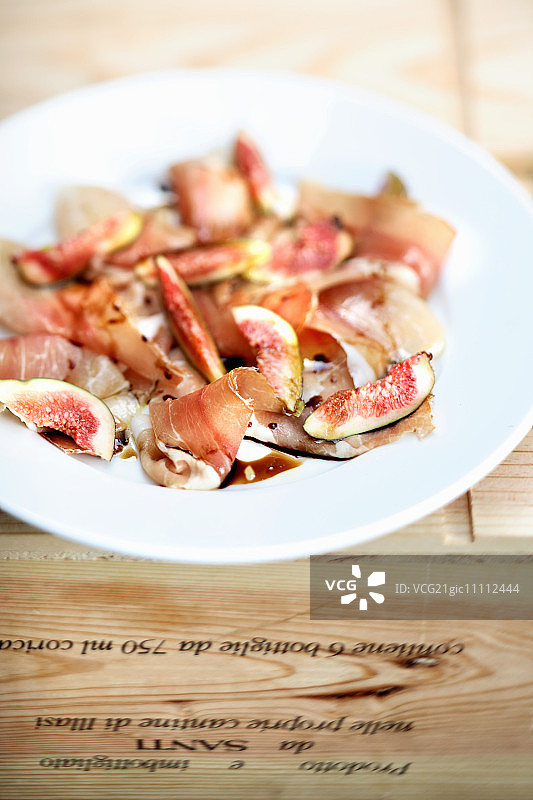 火腿配无花果图片素材