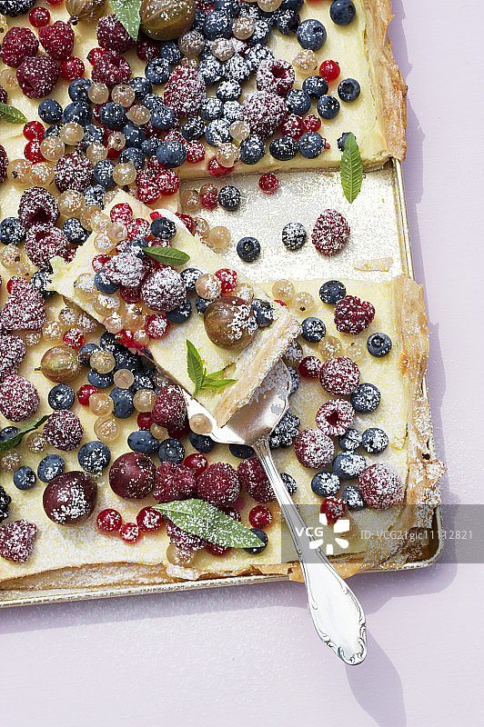 初夏浆果馅饼图片素材