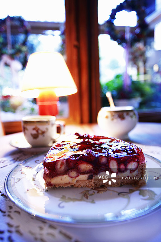 野生草莓馅饼图片素材