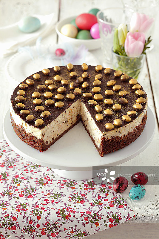 巧克力芝士蛋糕图片素材