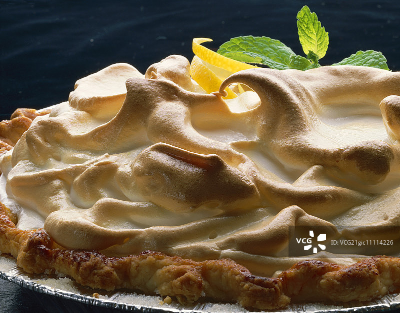 柠檬蛋白酥皮饼图片素材