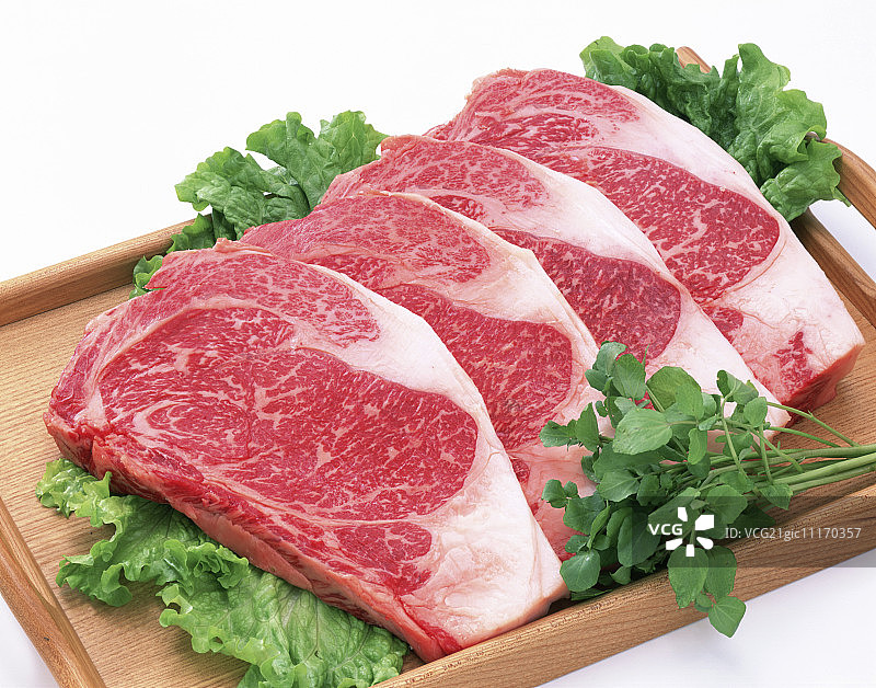 生牛肉西冷牛排图片素材