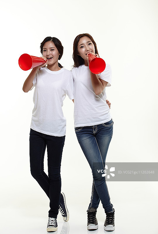 女学生吹小号图片素材