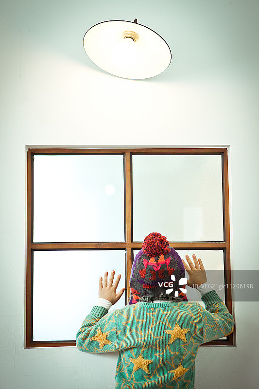 冬季毛皮帽子和儿童图片素材