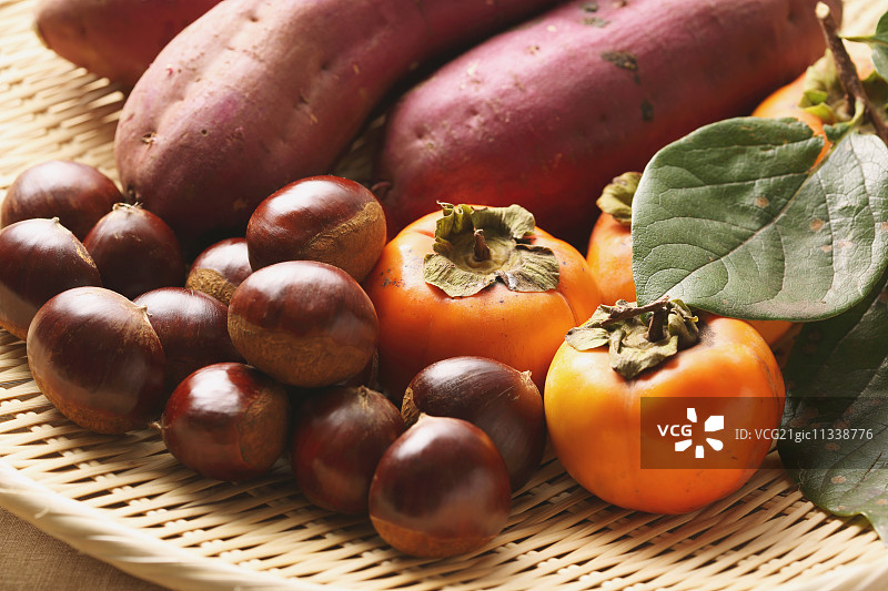 秋季水果和蔬菜图片素材