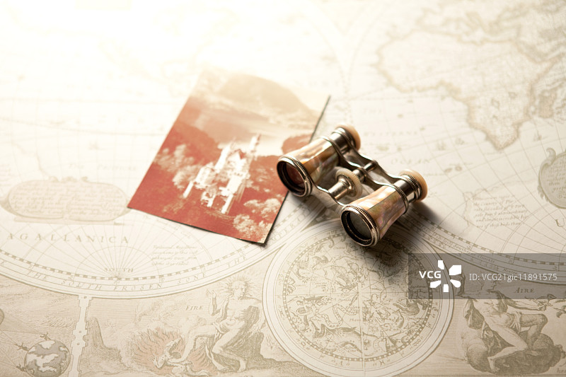 复古双筒望远镜图片素材