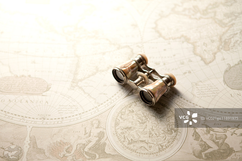 复古双筒望远镜图片素材