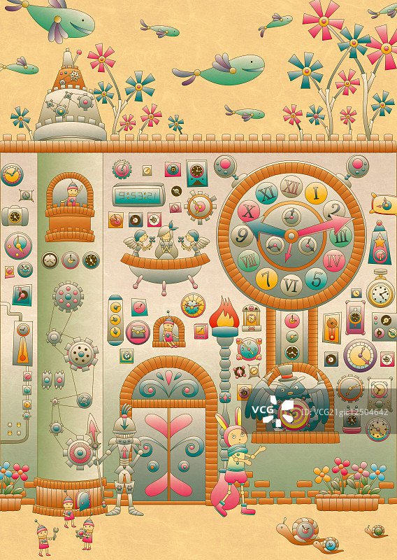 奇幻风格插画图片素材