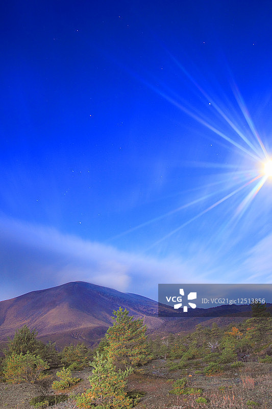 日本群马县浅间山图片素材