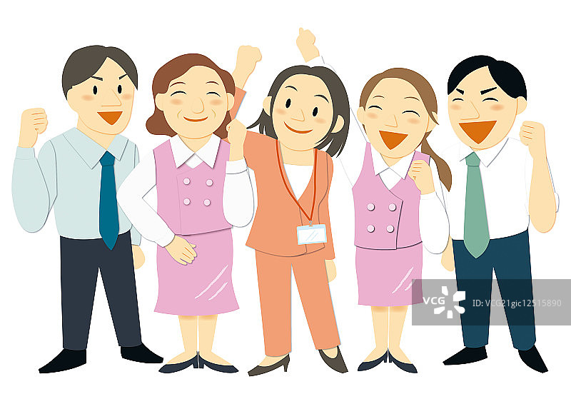 商务人士庆祝成功图片素材