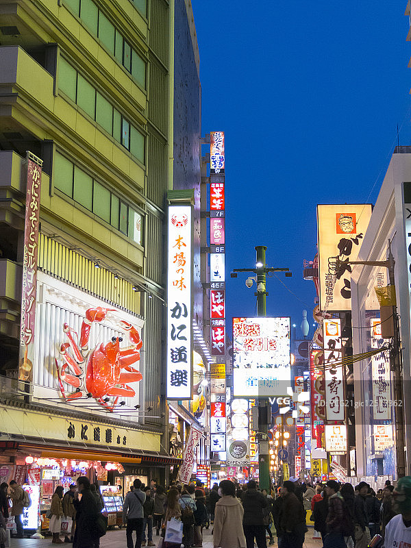 道顿堀夜景图片素材