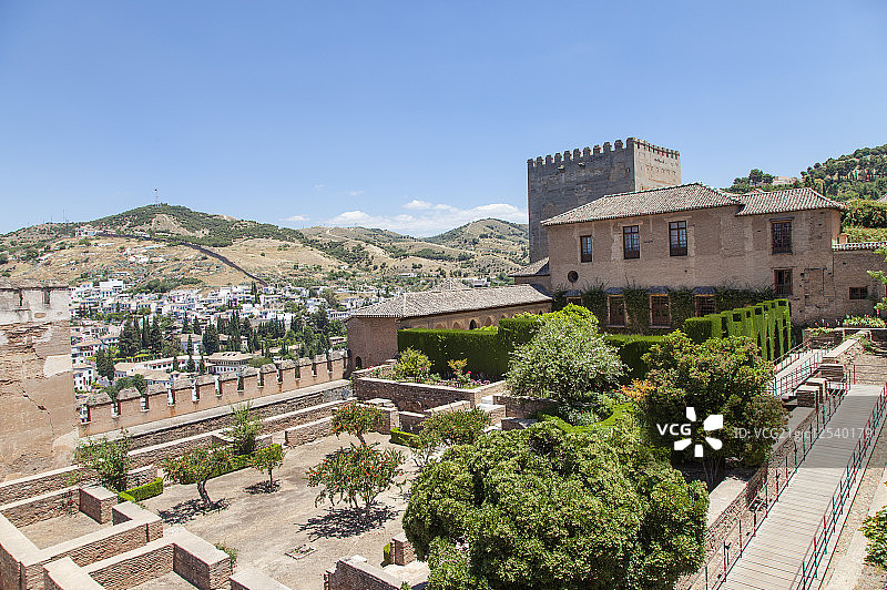 阿兰布拉宫,格拉纳达,西班牙,欧洲,庭院,皇宫图片素材