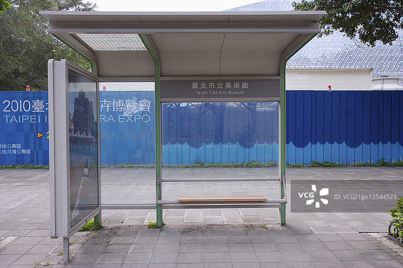 公车站牌,台北,台湾图片素材