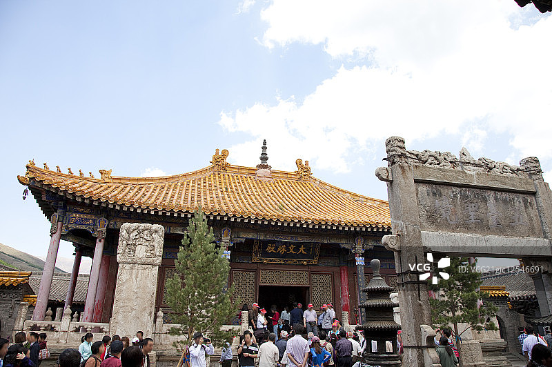 五台山,菩萨顶,庙宇,山西省,中国,亚洲,图片素材