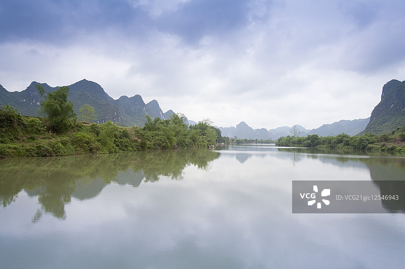 龙州左江,广西壮族自治区,中国,图片素材