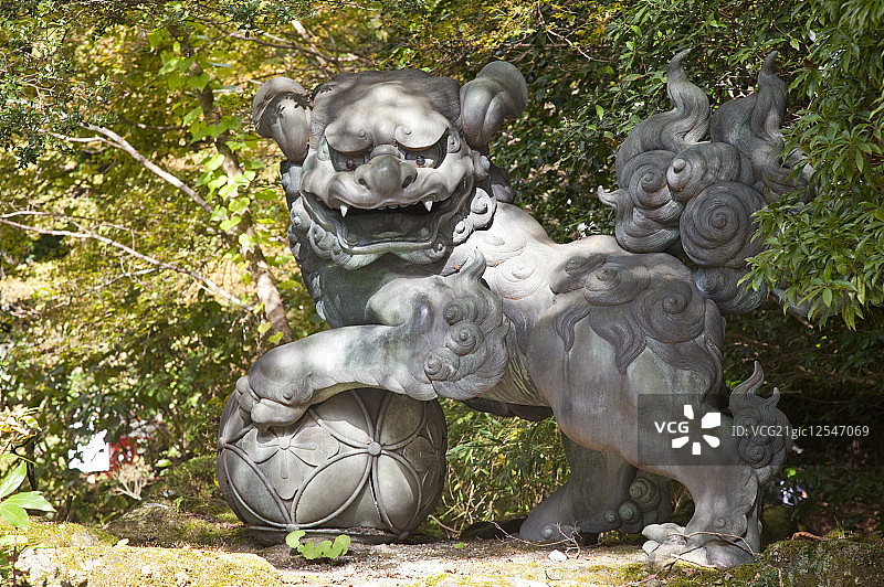 箱根神社,箱根,神奈川县,日本,石狮,亚洲,图片素材