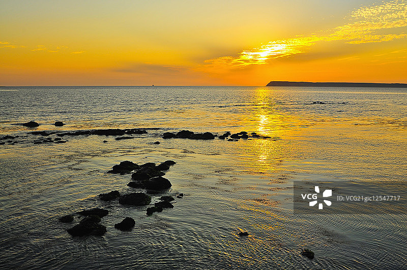 澎湖,台湾,亚洲,日落,海景,西屿落霞,图片素材