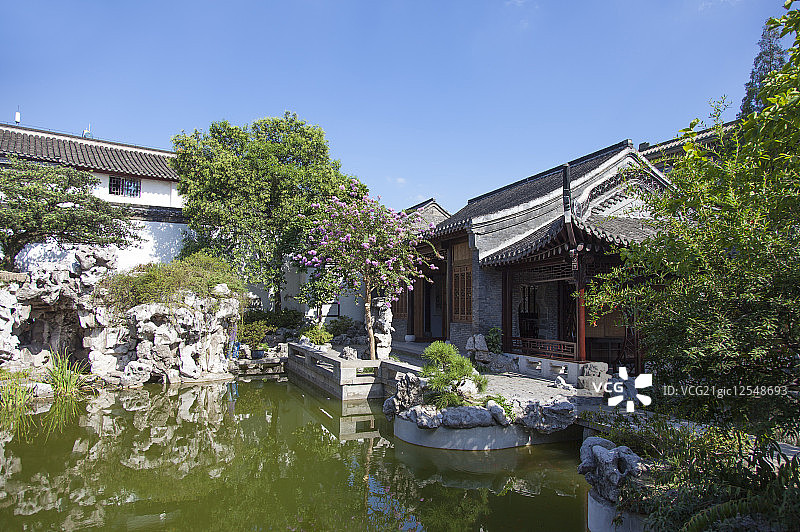 何园,扬州,江苏省,中国,亚洲,中国古典园林花园,图片素材