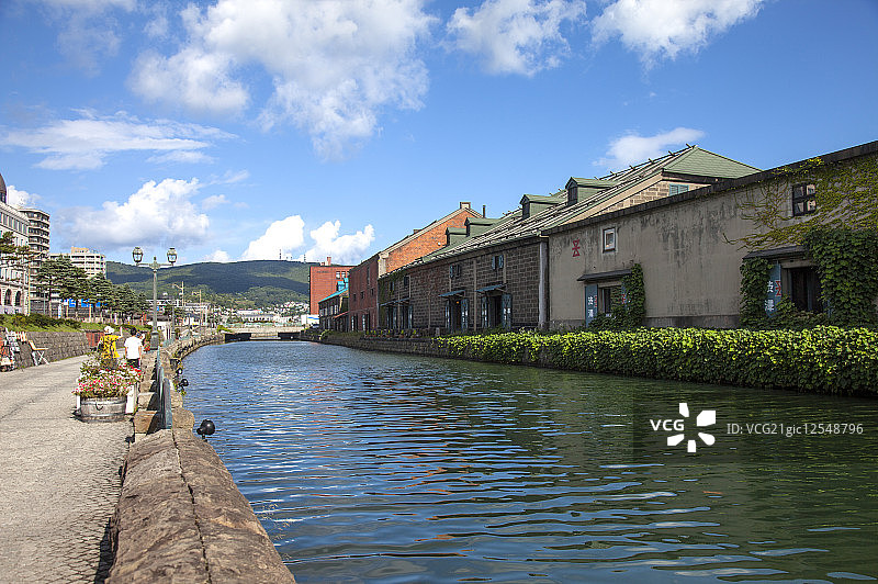 北海道,日本,亚洲,小樽,小樽运河,图片素材