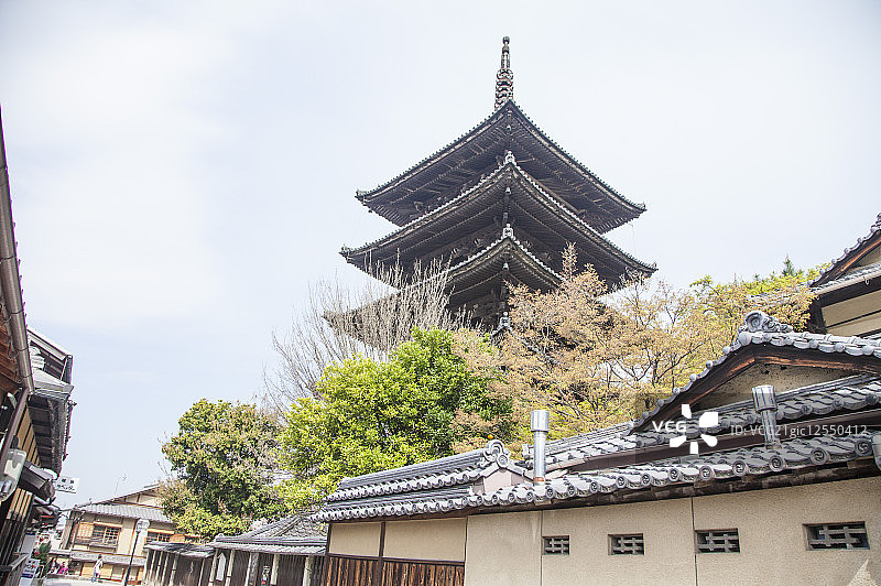 八坂塔,法观寺,京都,日本,亚洲,佛塔,图片素材