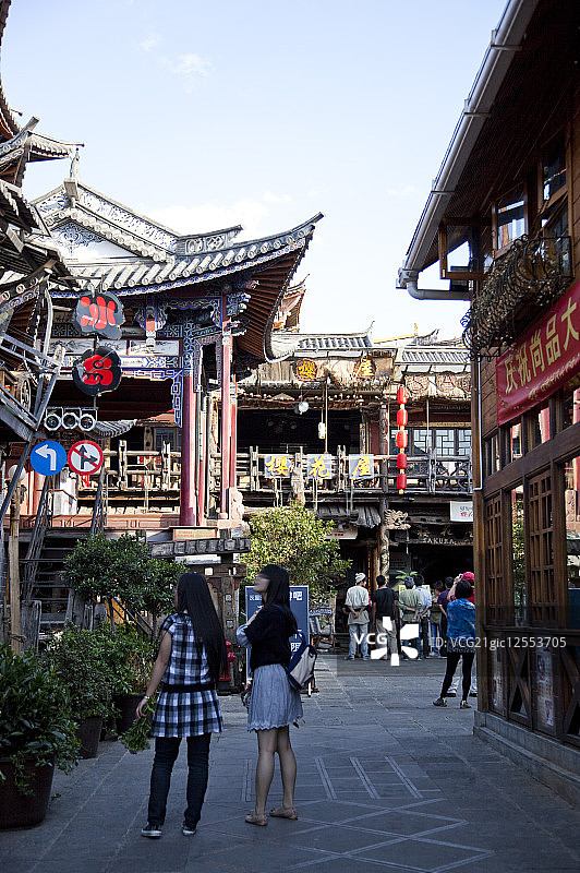 大理,云南省,中国,亚洲,大理古城,洋人街,图片素材