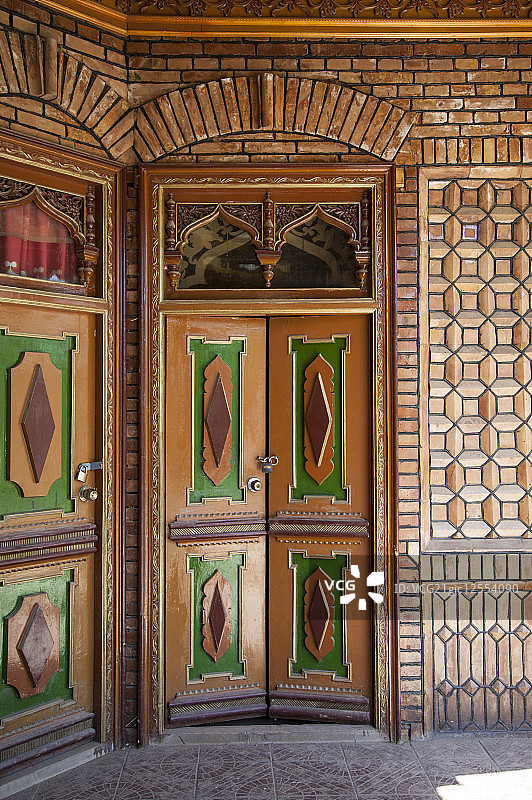 葡萄沟,吐鲁番,新疆维吾尔自治区,中国,亚洲,门扇,图片素材