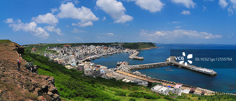 外埯村,西屿乡,澎湖,台湾,亚洲,海景,渔港,图片素材