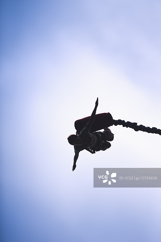 极限运动,高空弹跳图片素材