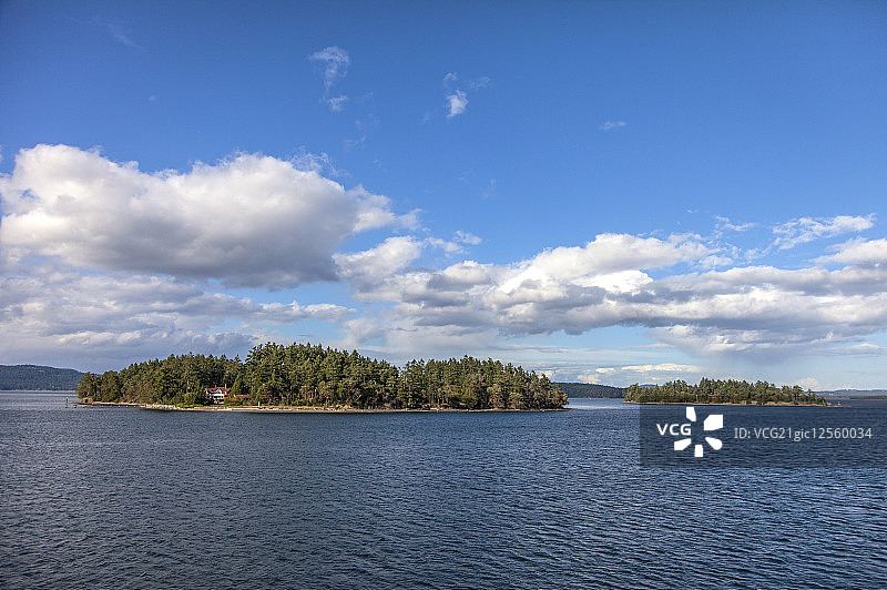 海景,维多利亚岛,温哥华,加拿大,图片素材