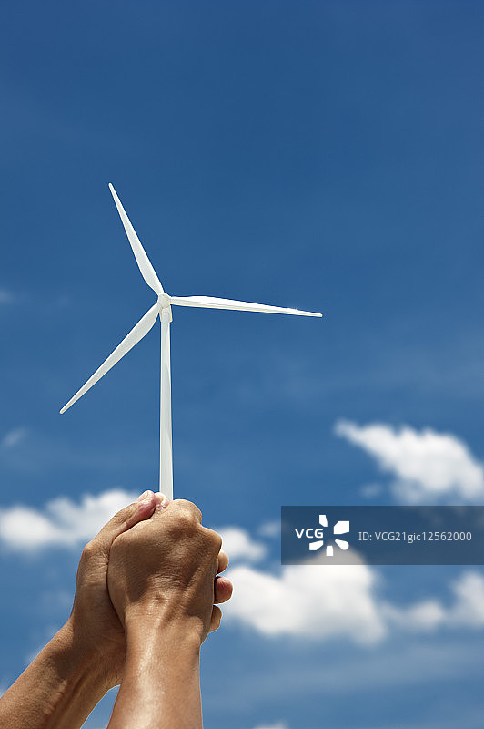 环保,玩具风车,举起图片素材
