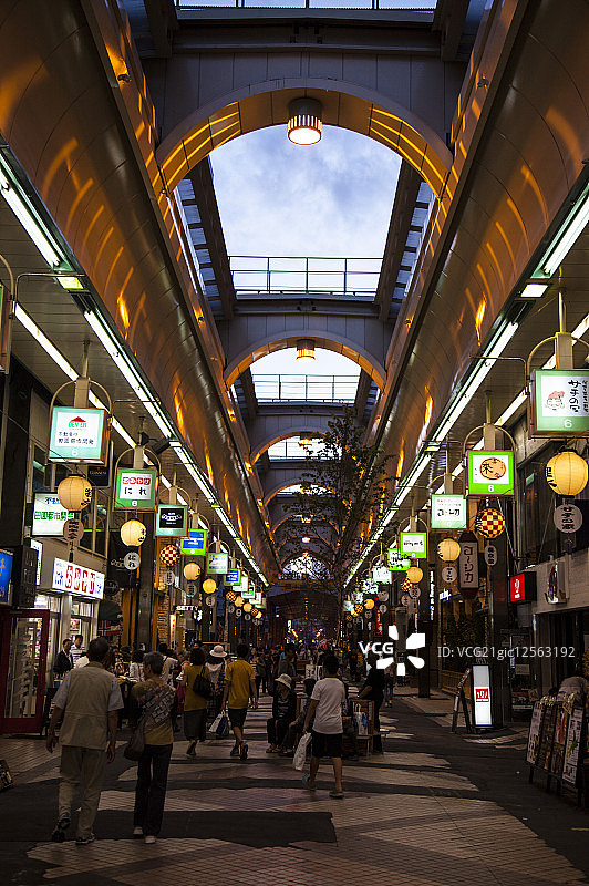 北海道,日本,亚洲,札幌,狸小路,图片素材