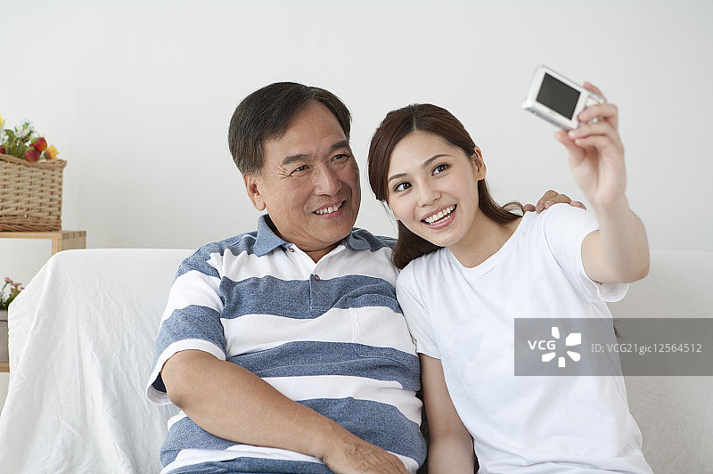 父亲,女儿,二代家庭图片素材