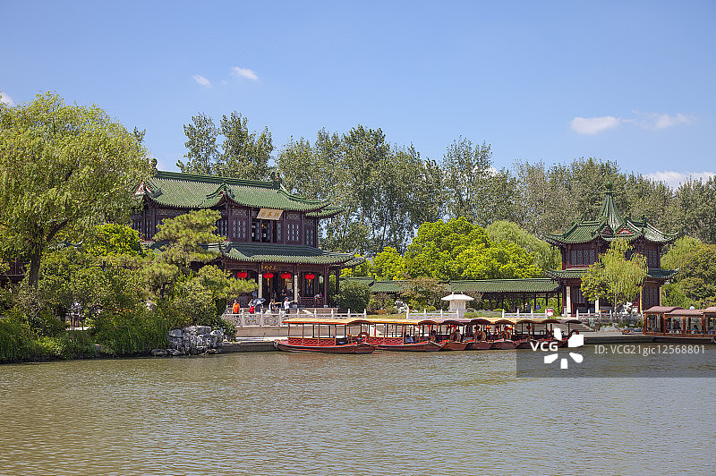 瘦西湖,扬州,江苏省,中国,亚洲,熙春台,湖泊,图片素材
