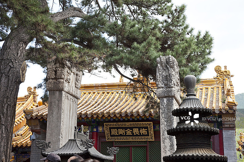 五台山,菩萨顶,庙宇,山西省,中国,亚洲,图片素材