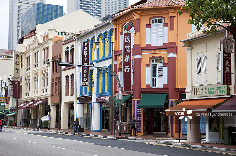 新加坡,牛车水图片素材