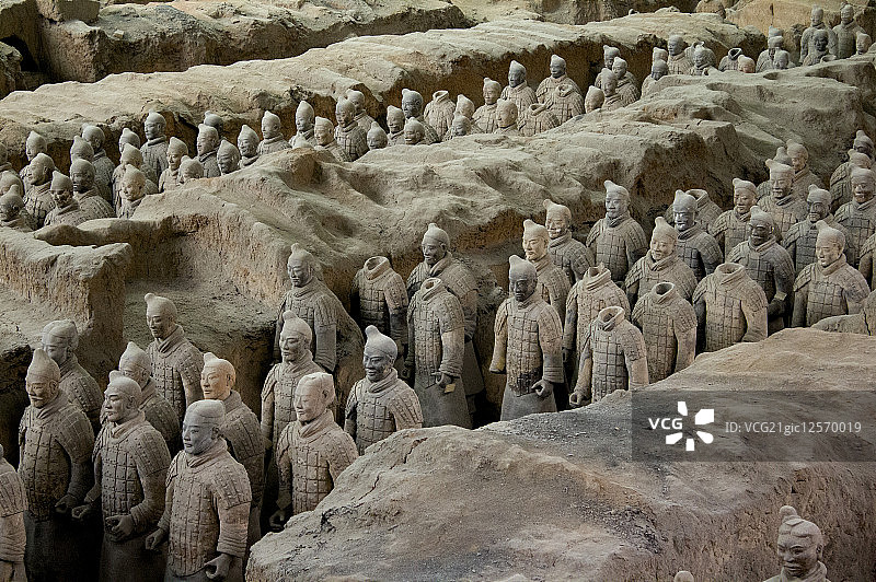 陕西省,中国,亚洲,西安临潼,兵马俑图片素材