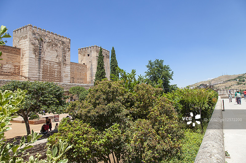 阿兰布拉宫,格拉纳达,西班牙,欧洲,庭院,皇宫图片素材