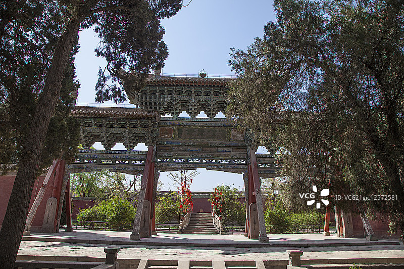 武威文庙,武威,甘肃省,中国,亚洲,太和元气,庙宇,文庙,牌楼,图片素材