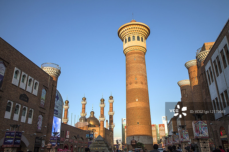 大巴扎,乌鲁木齐,新疆维吾尔自治区,中国,亚洲,市集,地标,图片素材