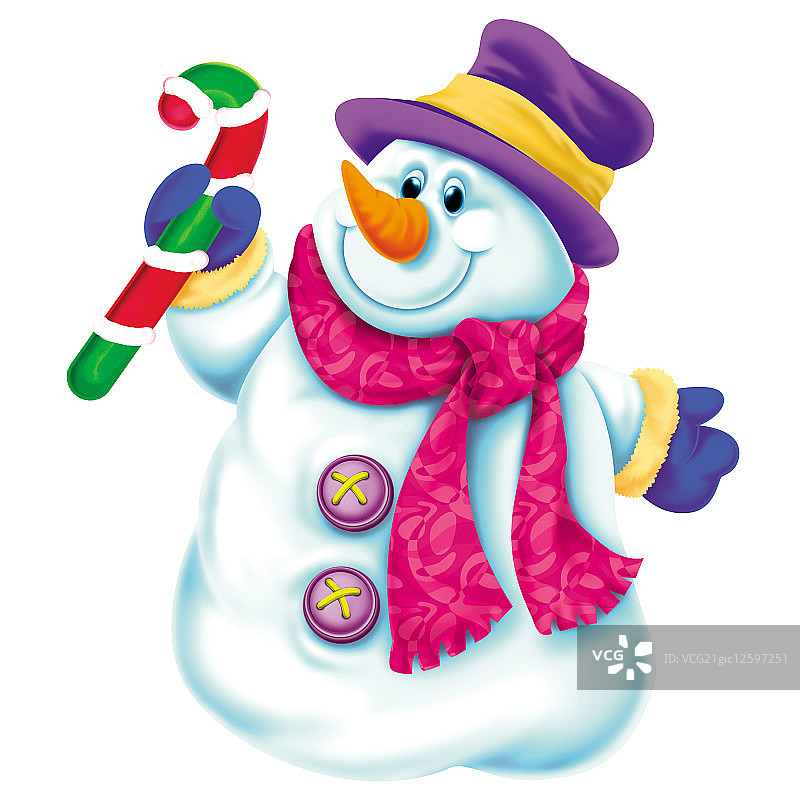 插画,雪人,图片素材
