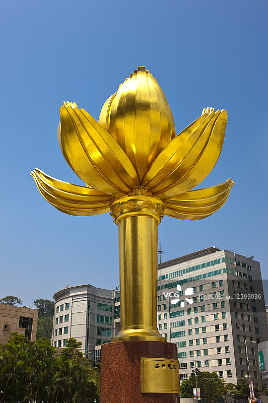 中国,澳门,金莲花广场图片素材