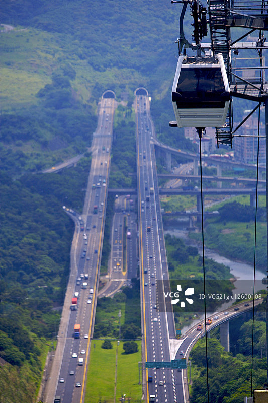 亚洲,台湾,台北,木栅,猫空缆车,图片素材