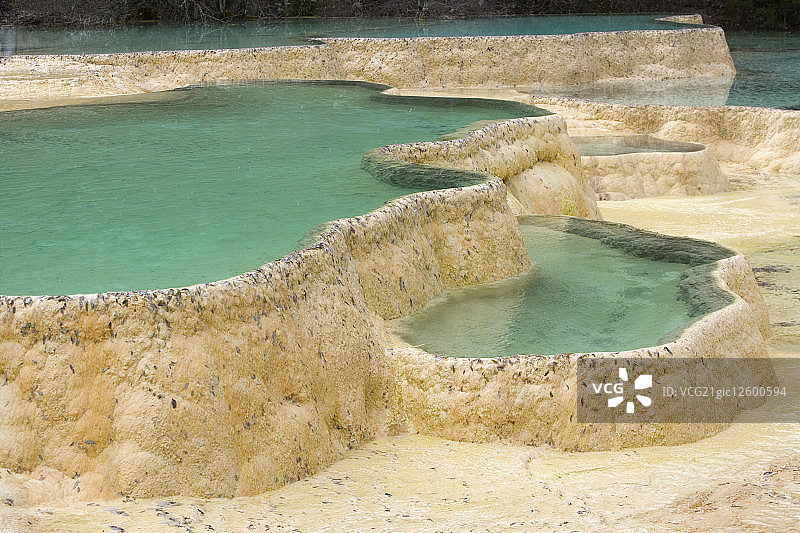 中国,四川省,阿坝藏族羌族自治州,阿坝州,松潘县,黄龙,争艳池图片素材