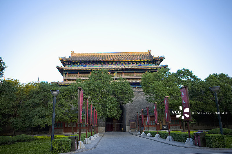 亚洲,中国,陜西,西安,西门,安定门图片素材