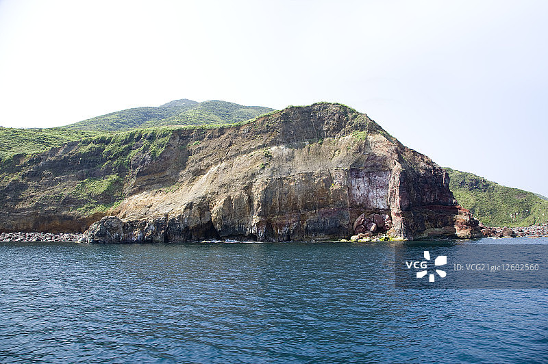 台湾,宜兰,龟山岛图片素材