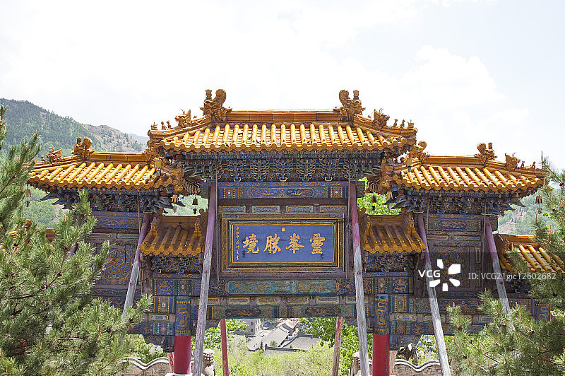 五台山,菩萨顶,庙宇,山西省,中国,亚洲,图片素材