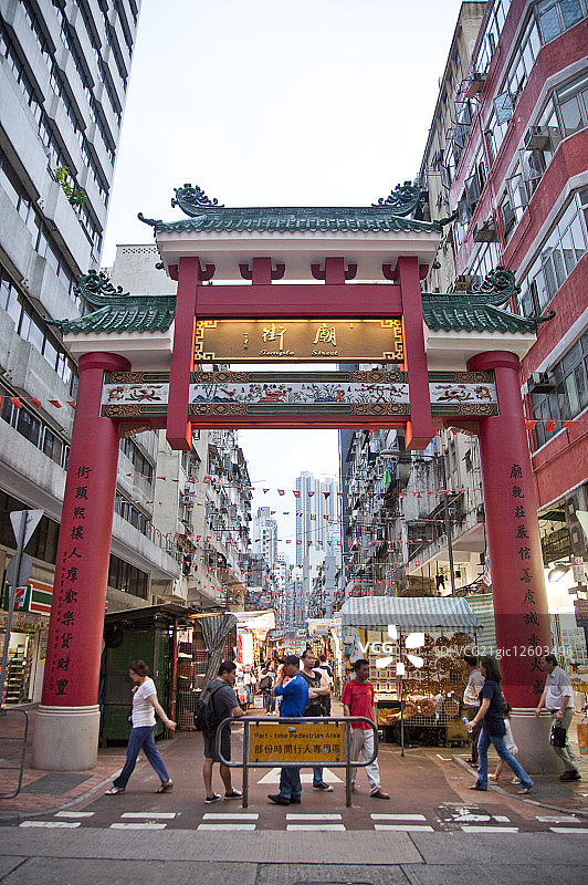 亚洲,香港,九龙半岛,油麻地,庙街,图片素材